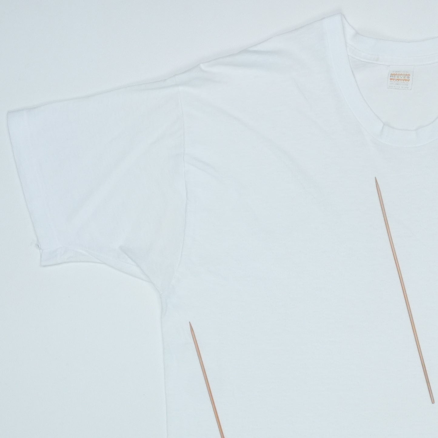 1980s Blank White Shirt