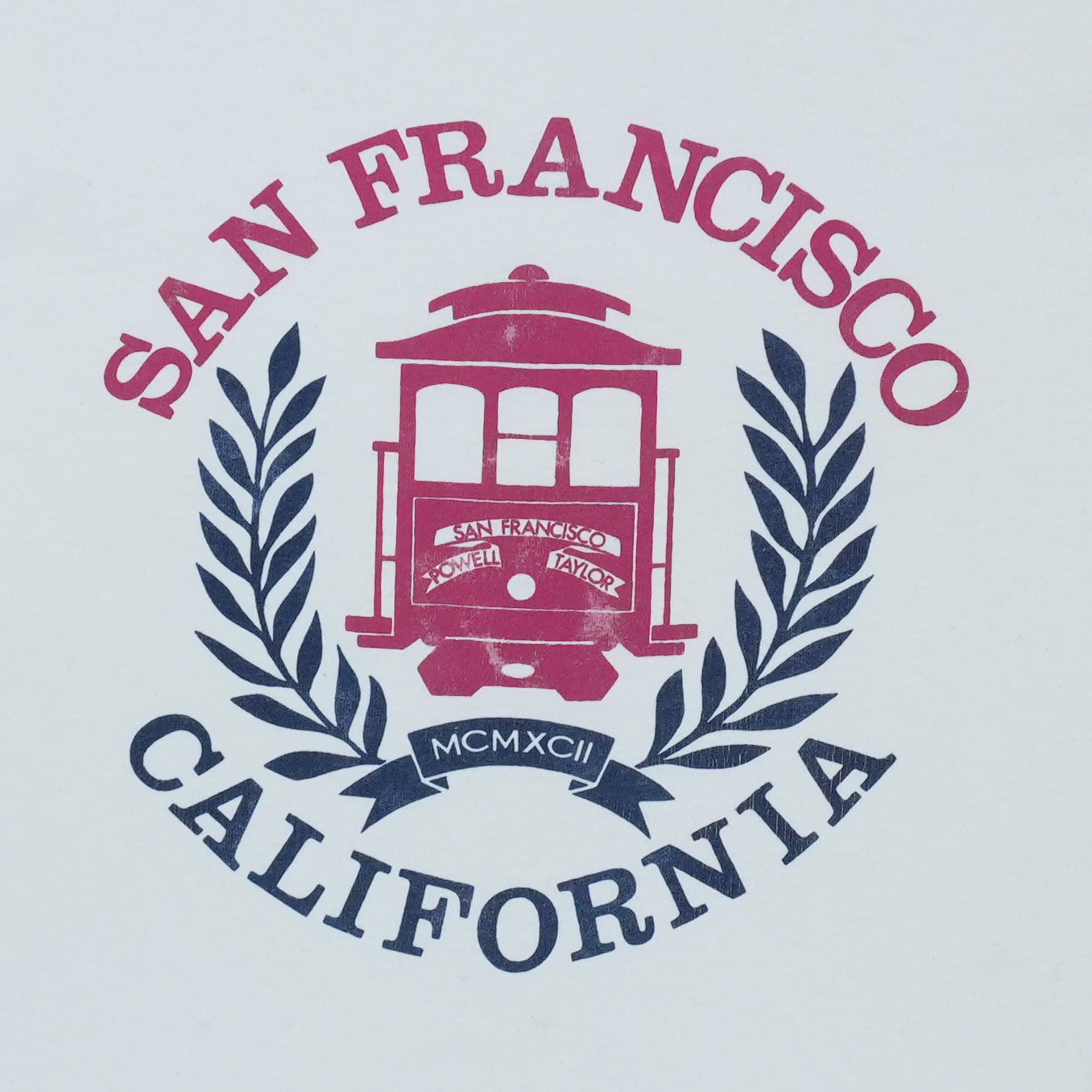 1992 San Francisco California Trolley Shirt