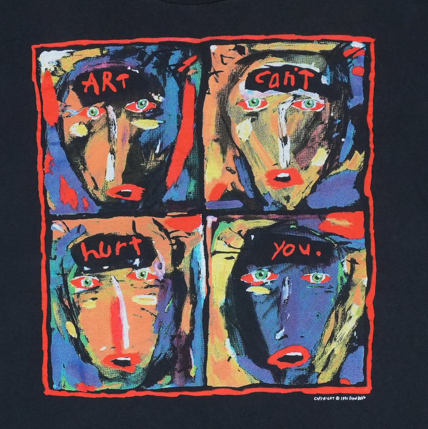 1991 Fred Babb Art Can't Hurt You Shirt