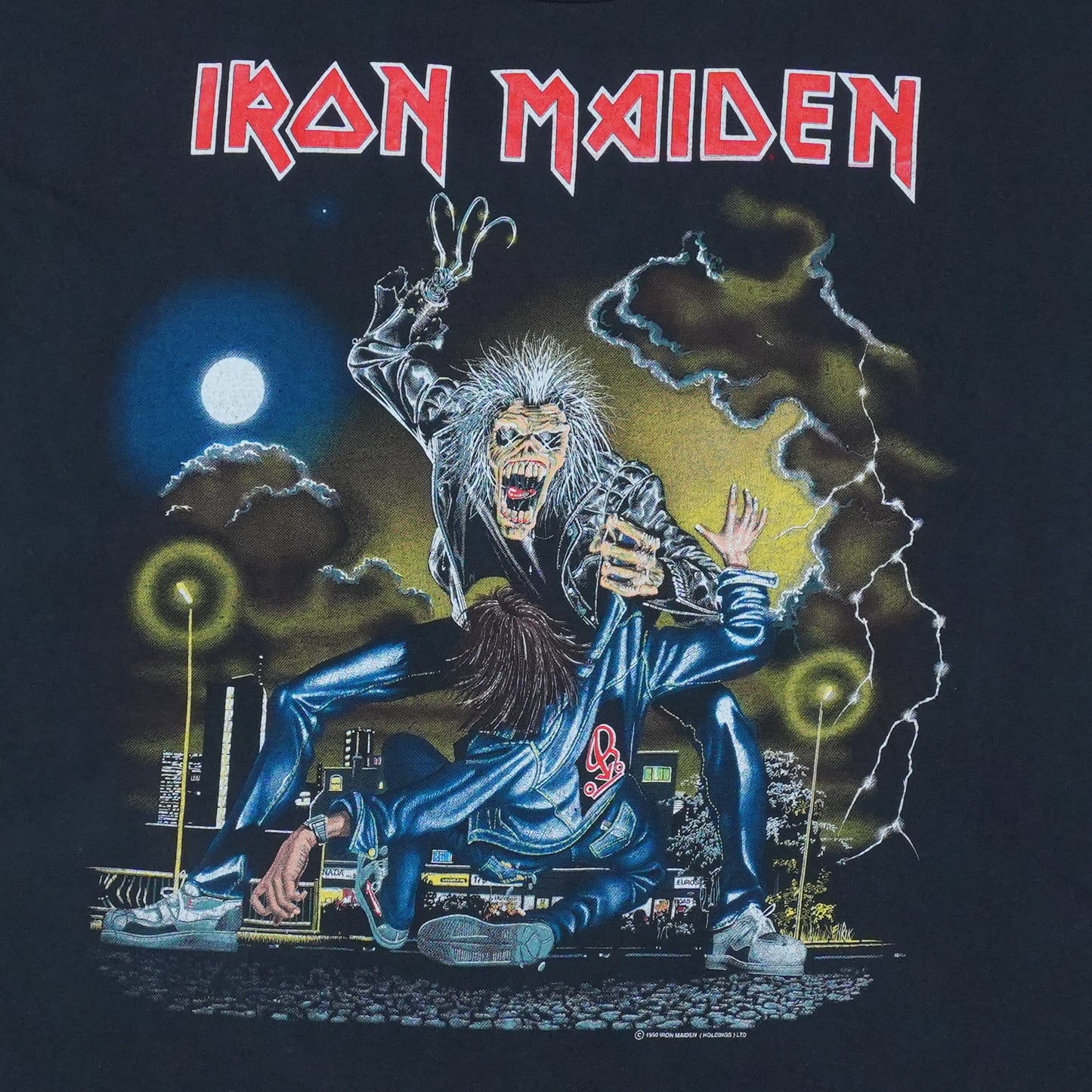 1990 Iron Maiden No Prayer On The Road Tour Shirt