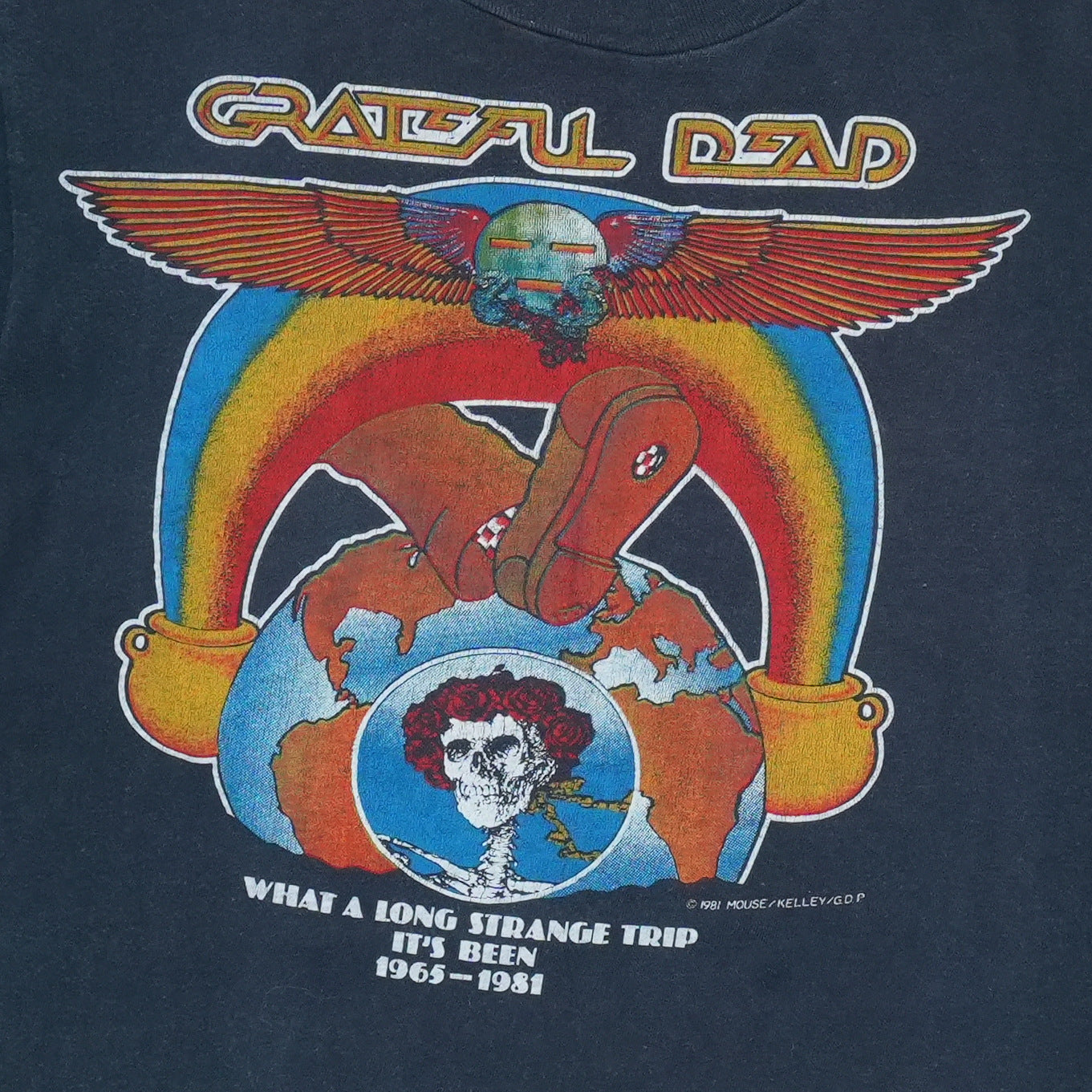 1981 Grateful Dead On The Road Again Tour Shirt