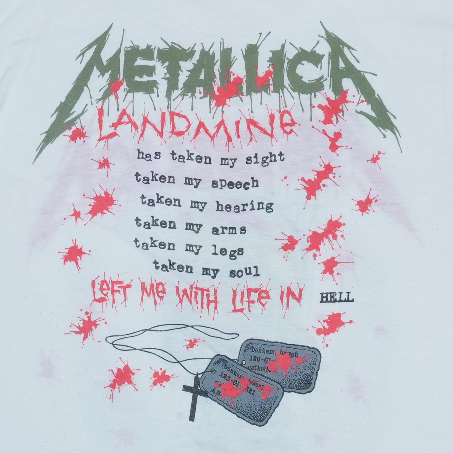 1989 Metallica One Shirt