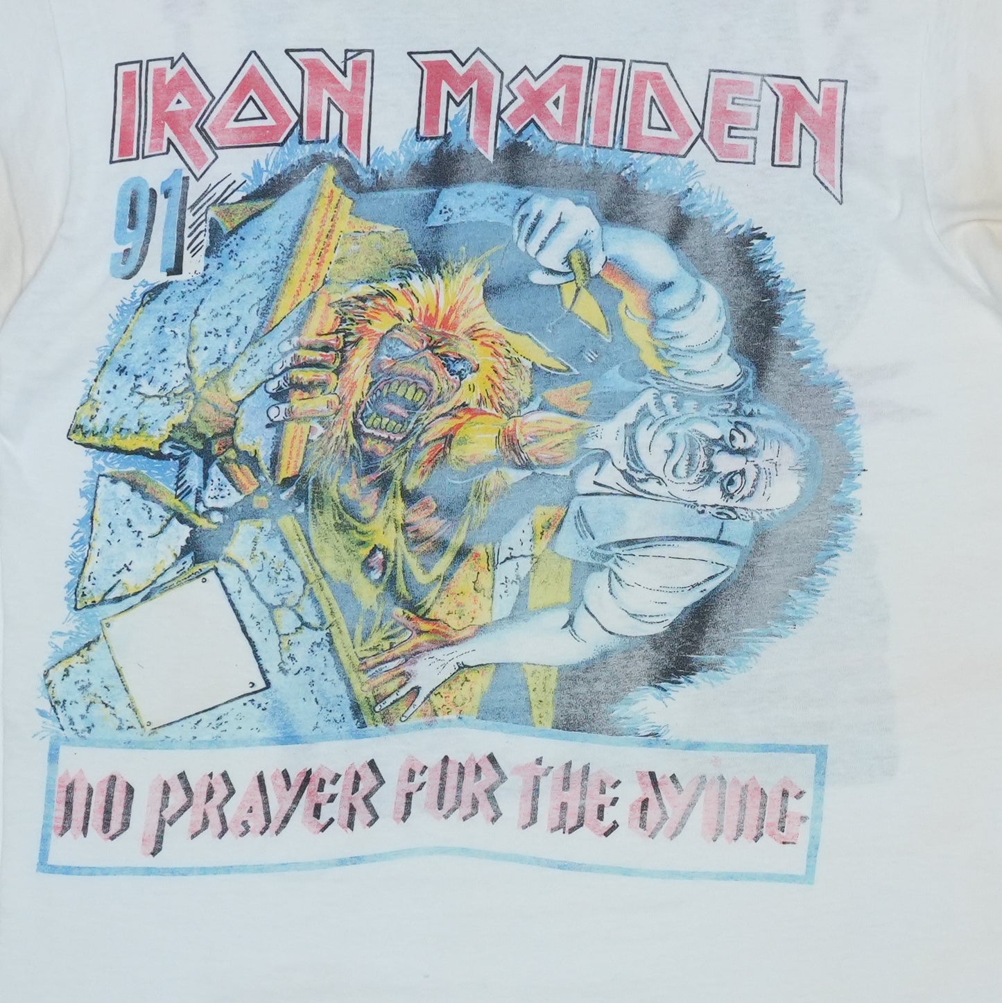 1990 Iron Maiden No Prayer For The Dying Tour Shirt