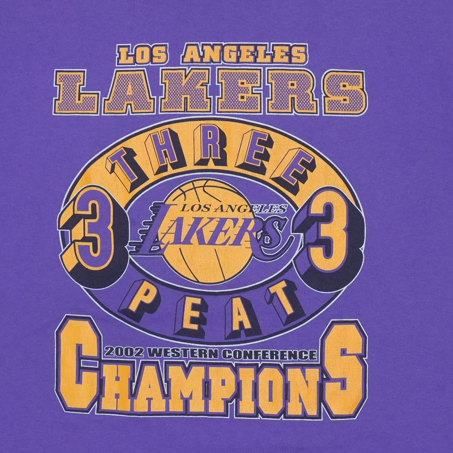 2002 Los Angeles Lakers Three Peat Shirt