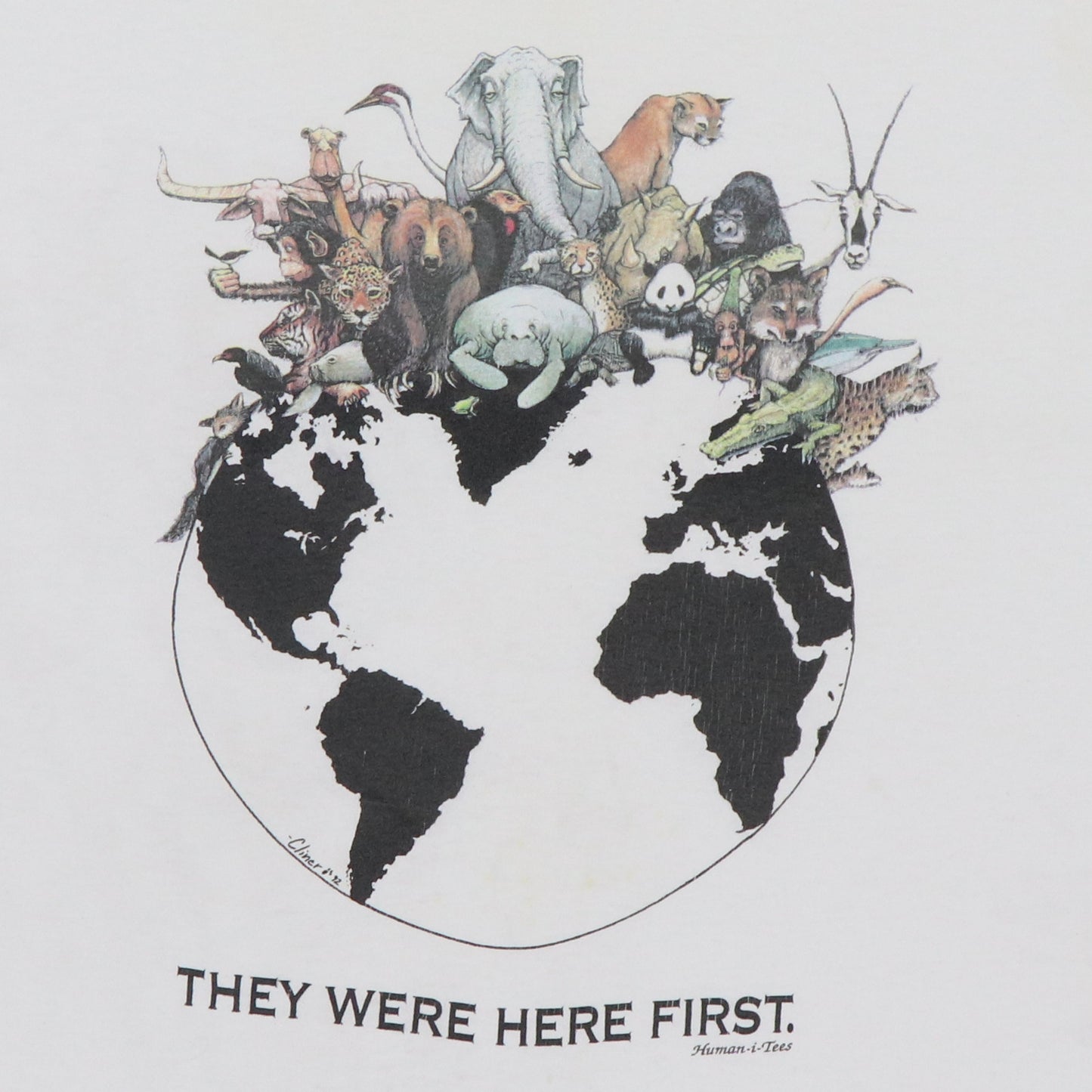 1992 Humanitess They Were Here First Shirt