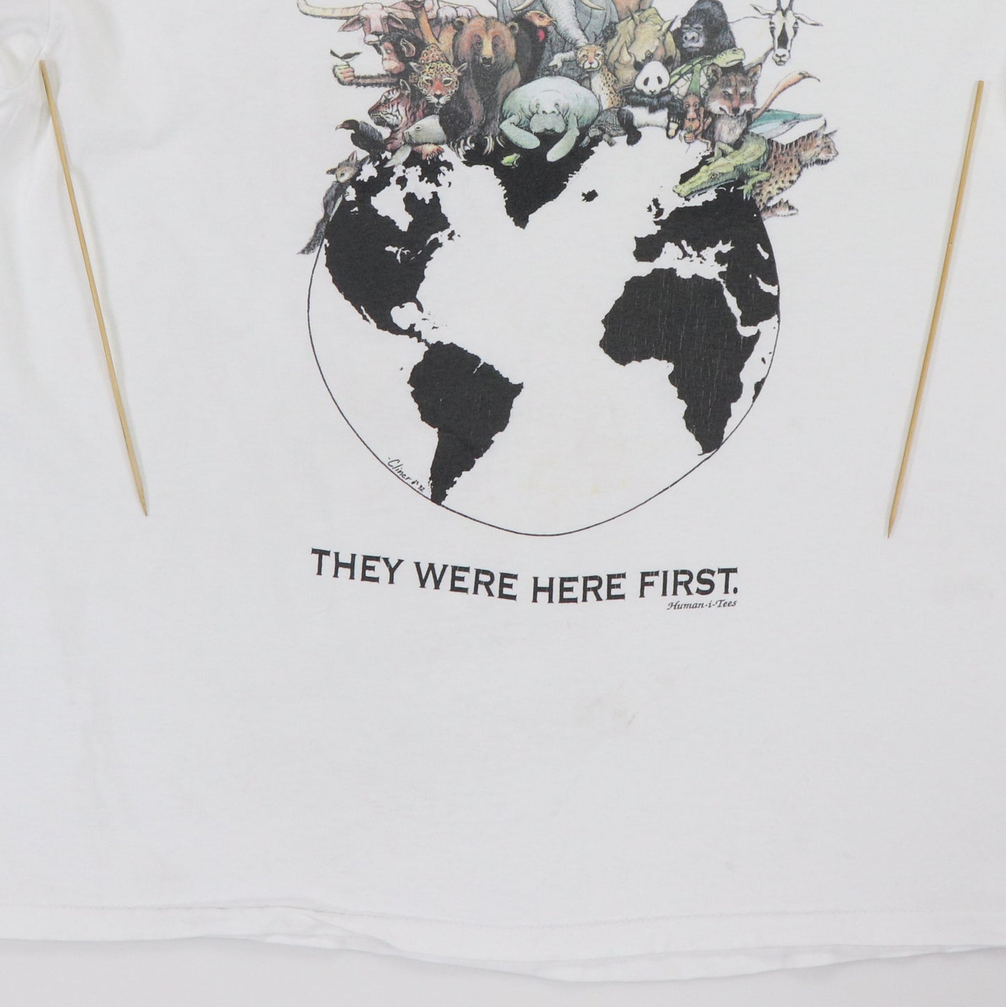1992 Humanitess They Were Here First Shirt