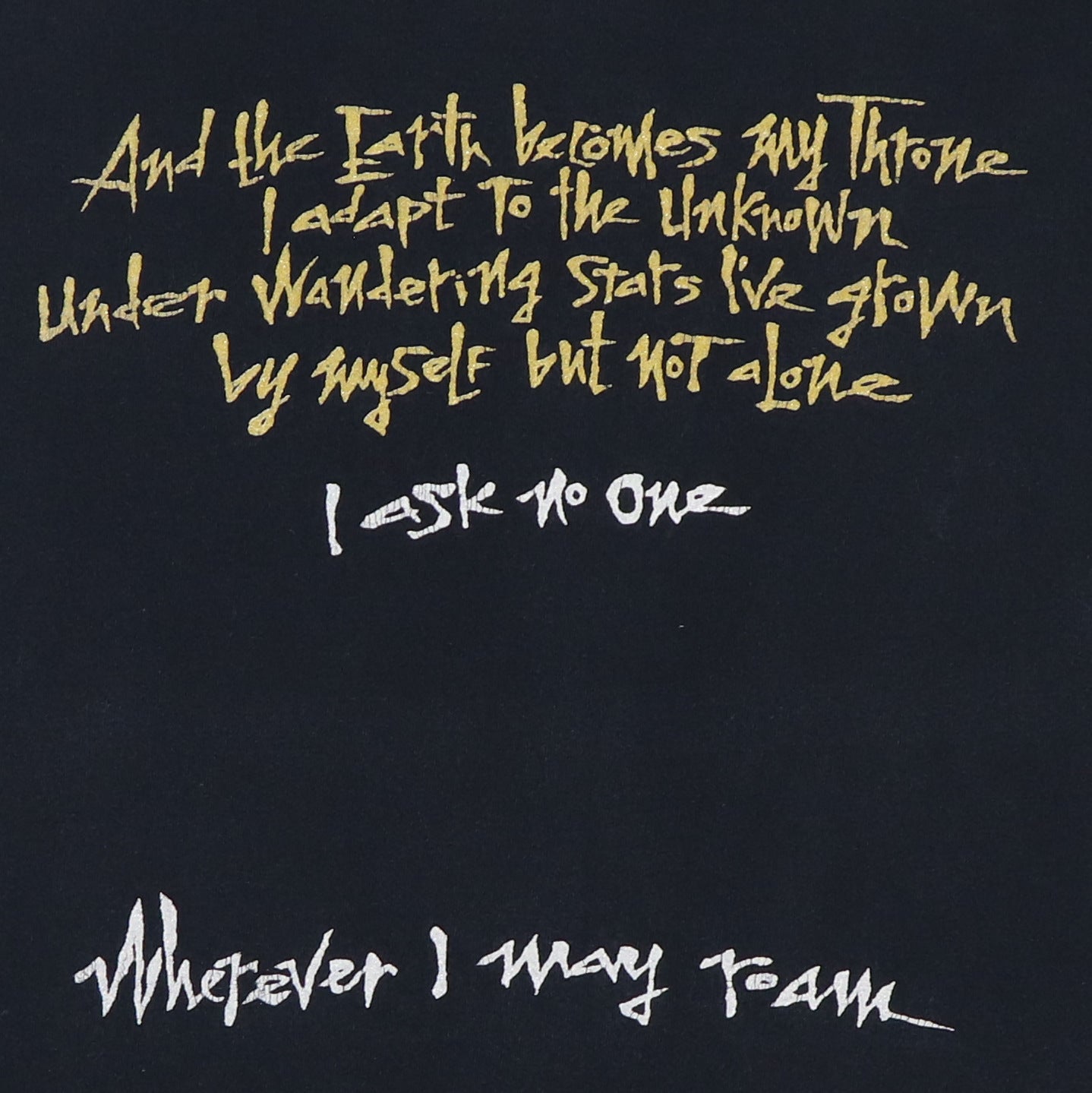 1992 Metallica Wherever I May Roam Shirt