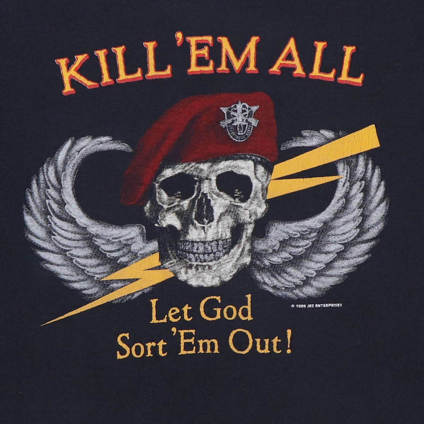 1985 Kill Em All Let God Sort Em Out Shirt