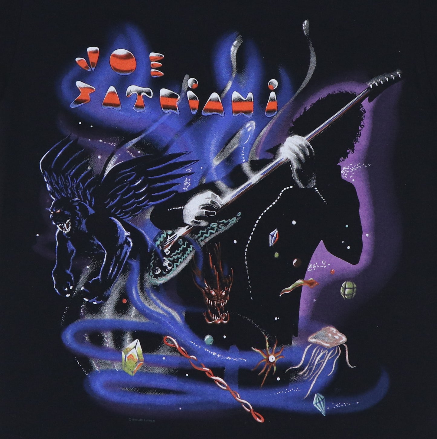 1990 Joe Stariani Dreaming In A Blue World Tour Shirt