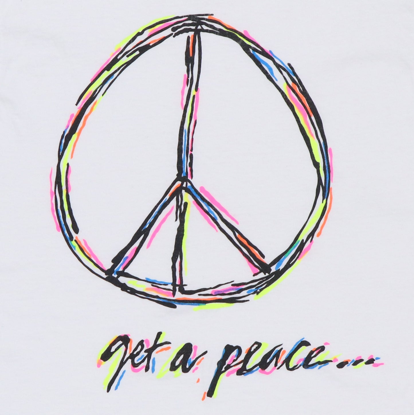 1990s Get A Peace Sign Shirt