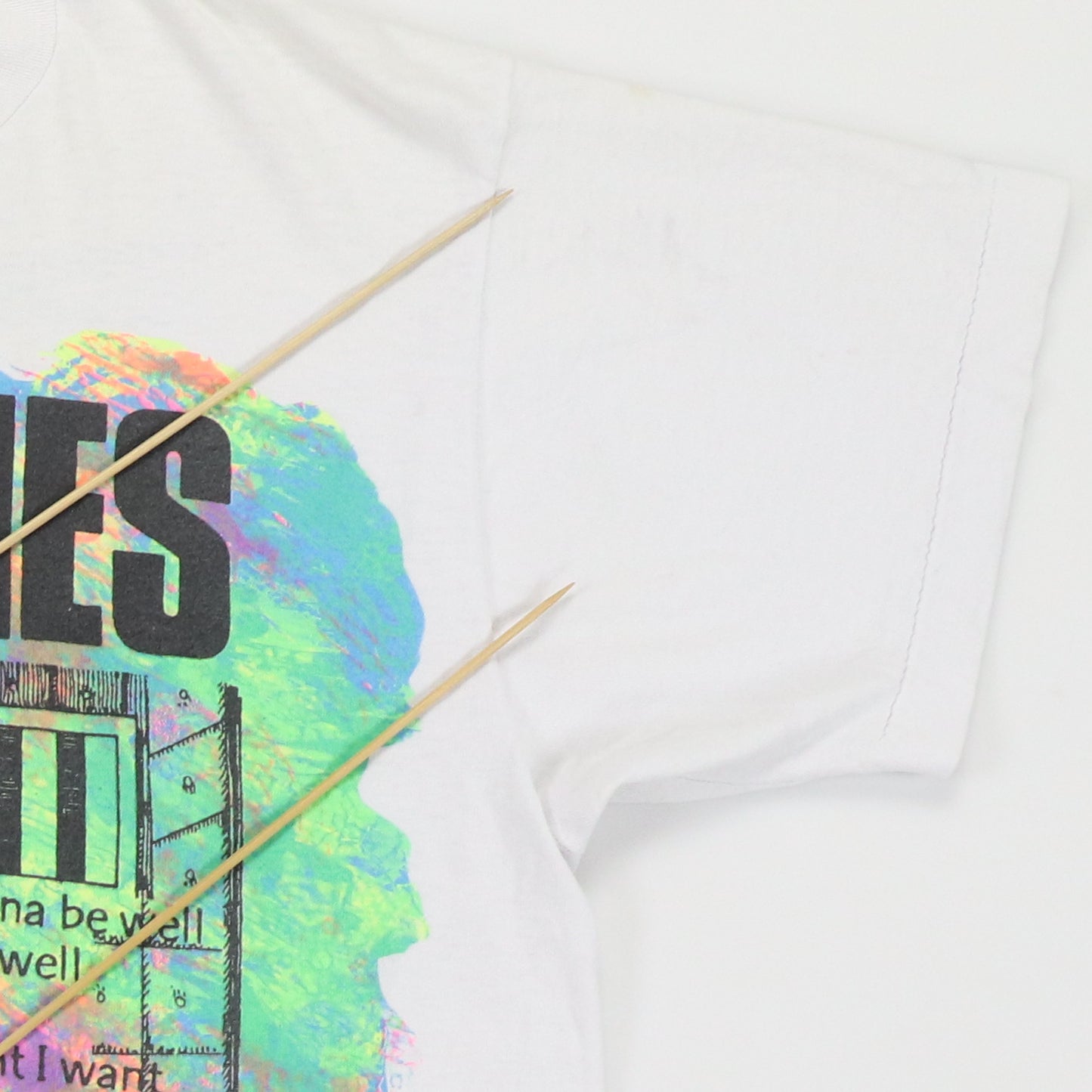 1990 Ramones I Wanna Be Well Tour Shirt Detail