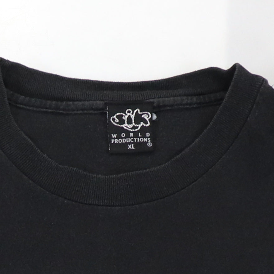 2000s Smoke Crack Worship Satan Sik Productions Shirt Detail