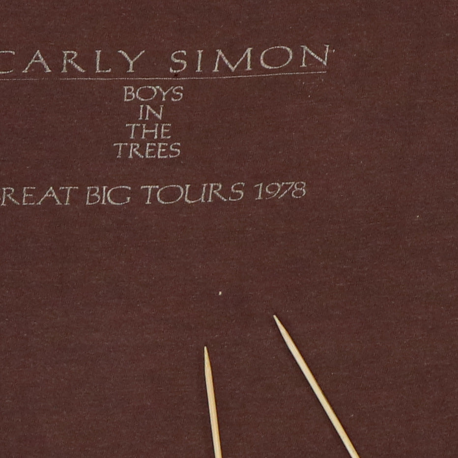 1978 Carly Simon Boys In The Trees Tour Shirt