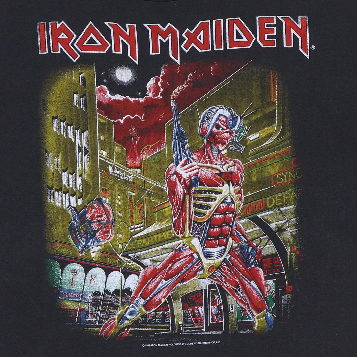 1986 Iron Maiden Somewhere In Time Shirt