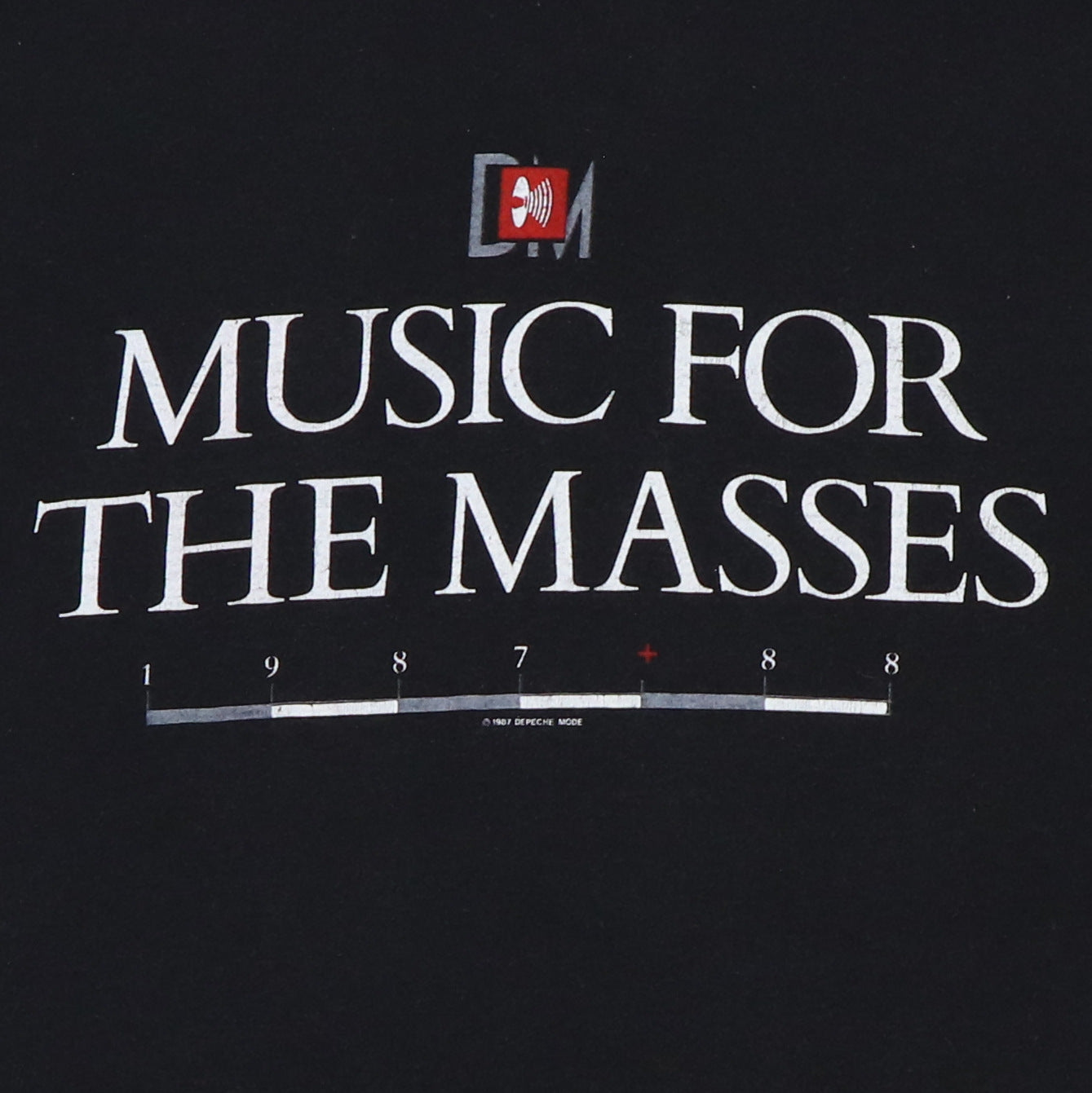 1987 Depeche Mode Music For The Masses Tour Shirt