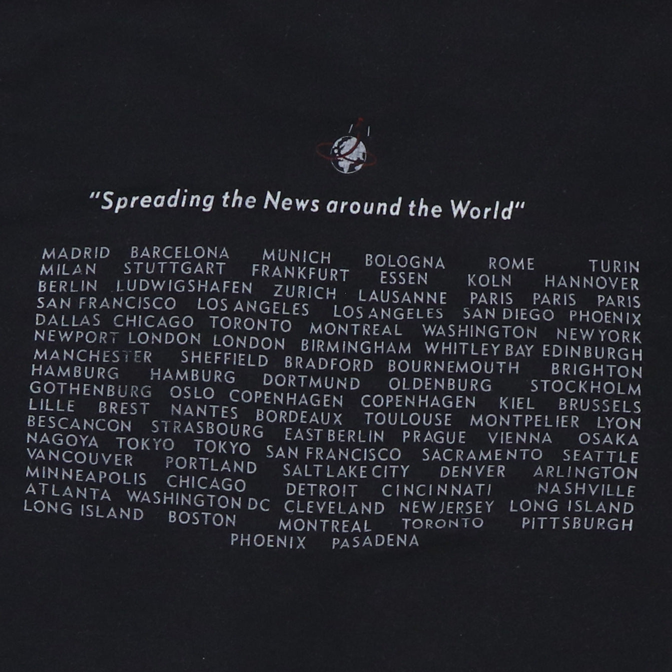 1987 Depeche Mode Music For The Masses Tour Shirt