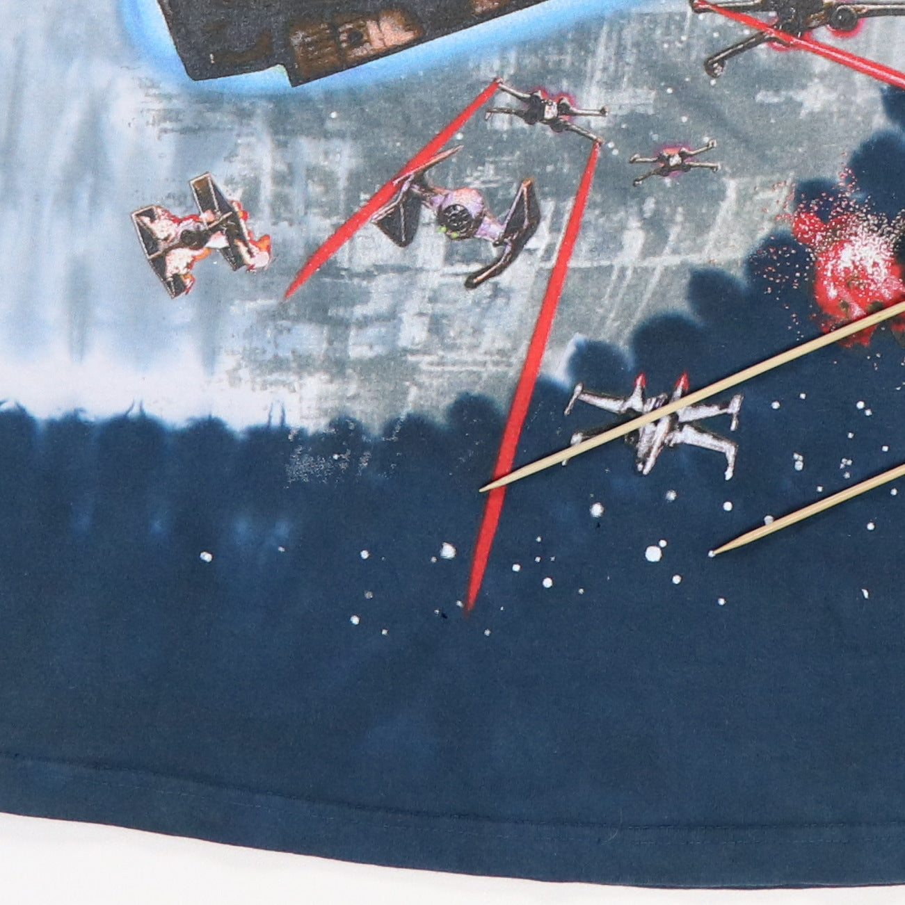 1997 Star Wars Liquid Blue Tie Dye Shirt