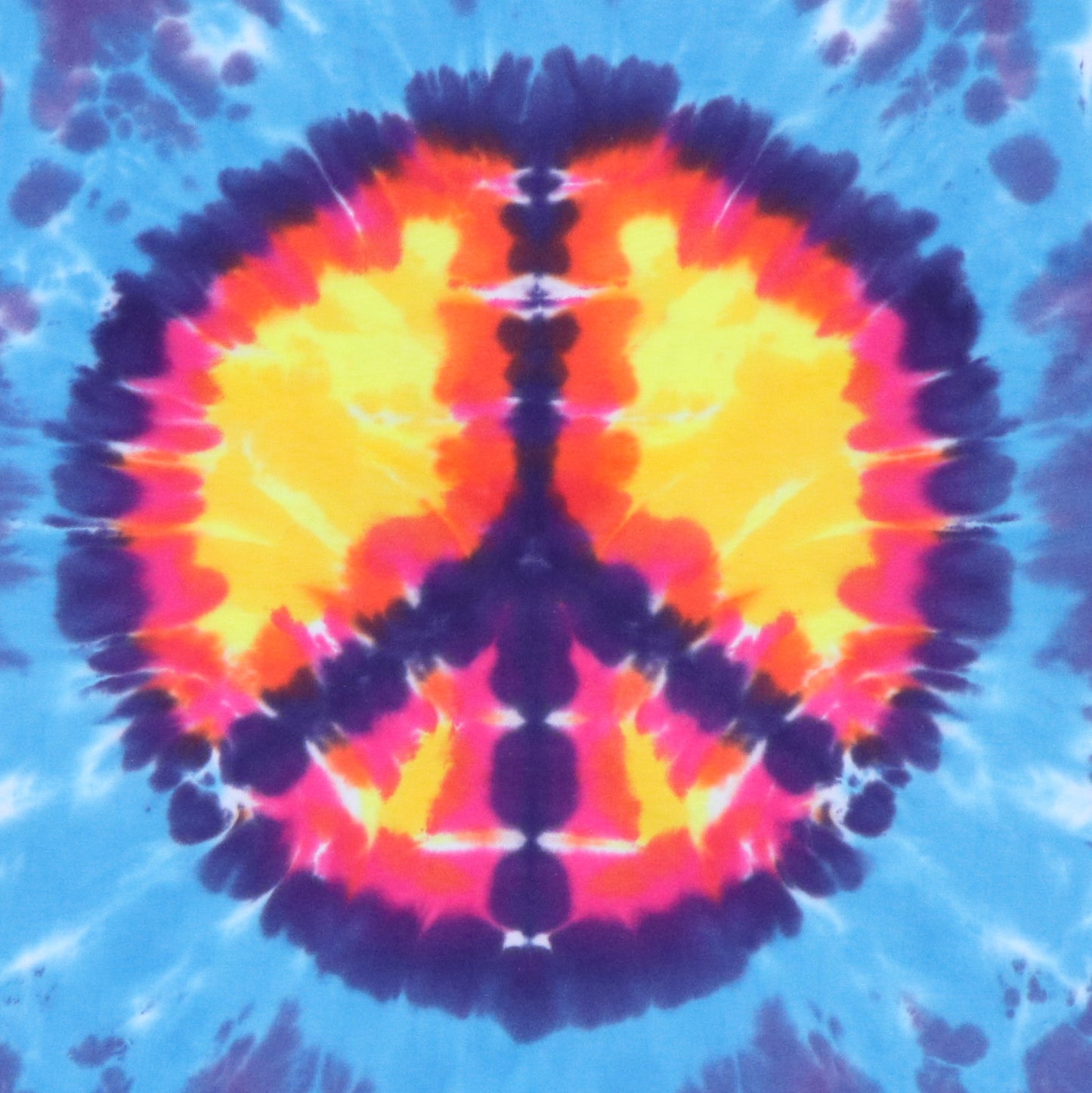 1990s Peace Sign Tie Dye Shirt