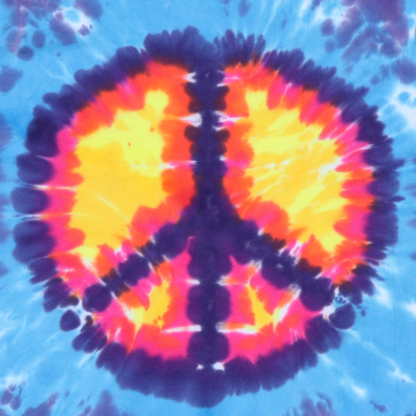 1990s Peace Sign Tie Dye Shirt