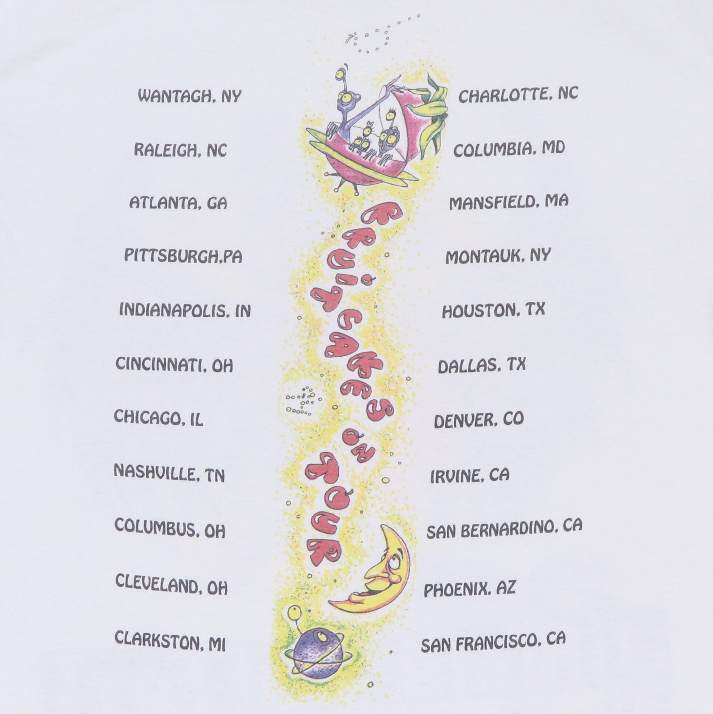 1994 Jimmy Buffett Fruitcakes On Tour Shirt