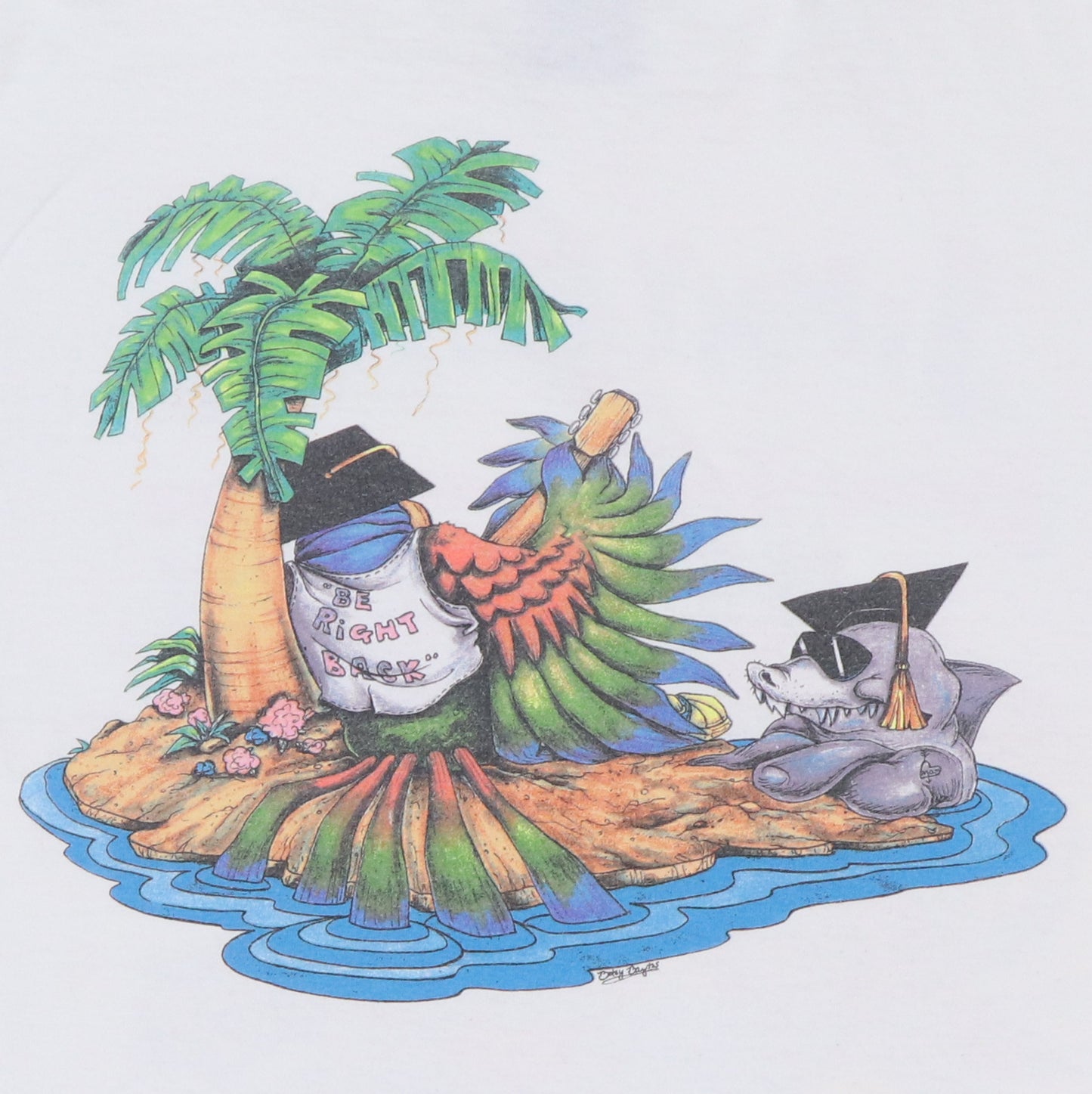 1995 Jimmy Buffett Domino College Summer Session Shirt