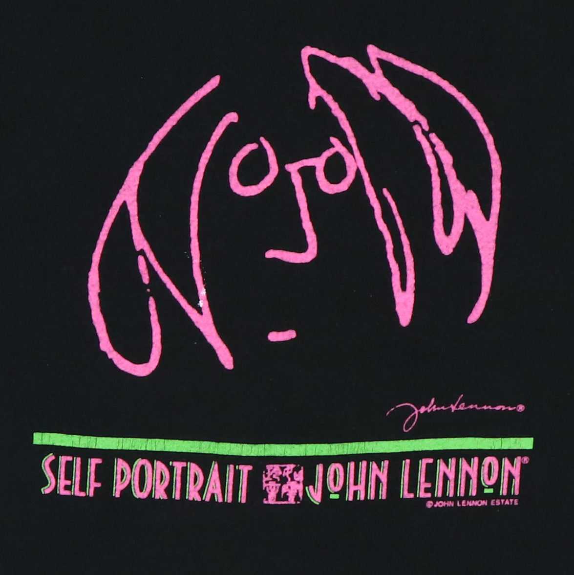 1980s John Lennon Self Portrait Shirt