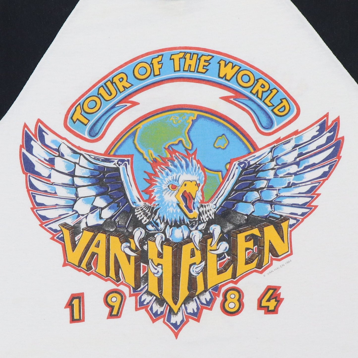 1984 Van Halen World Tour Jersey Shirt