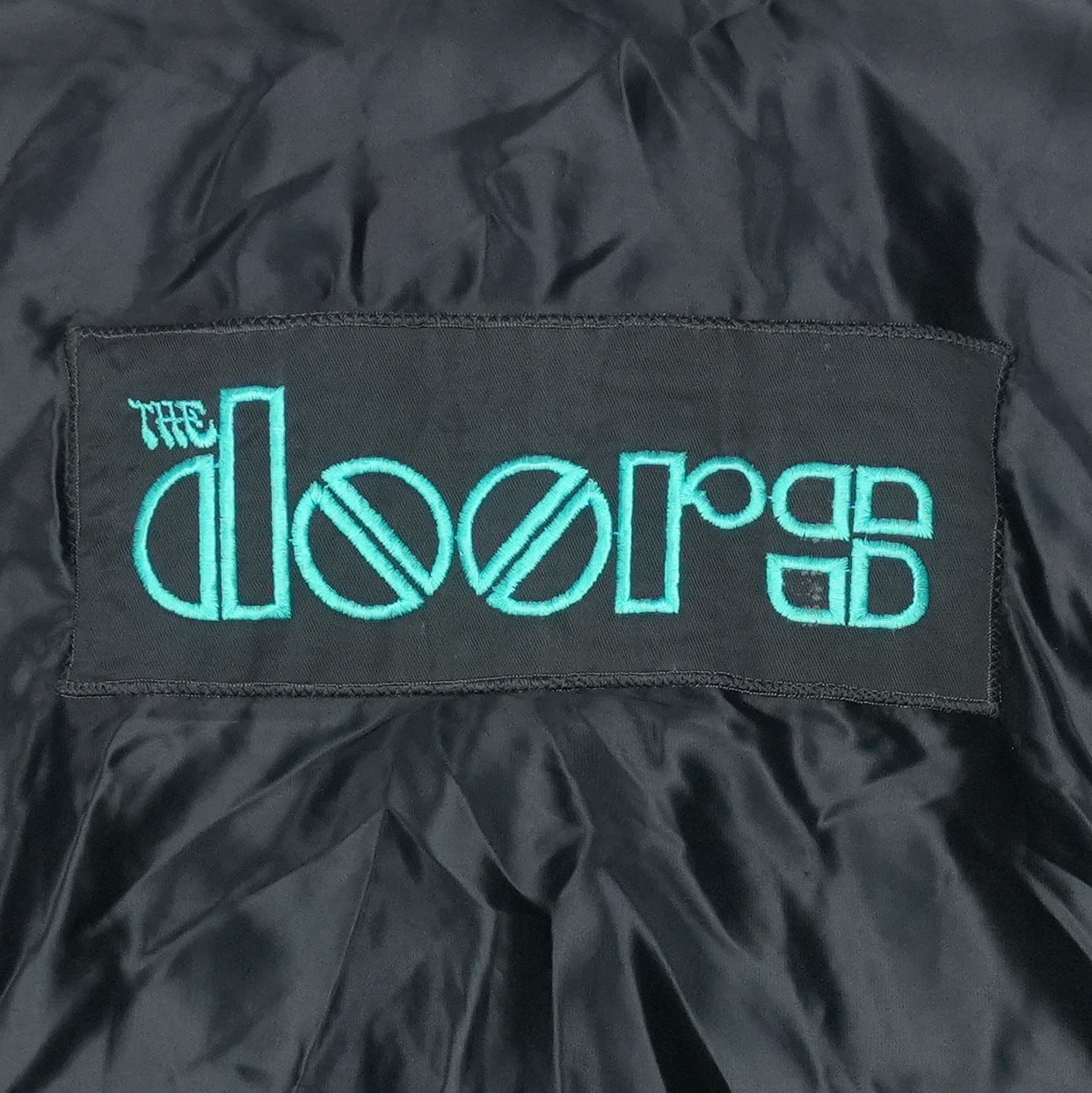 1980s The Doors Satin Jacket Detail