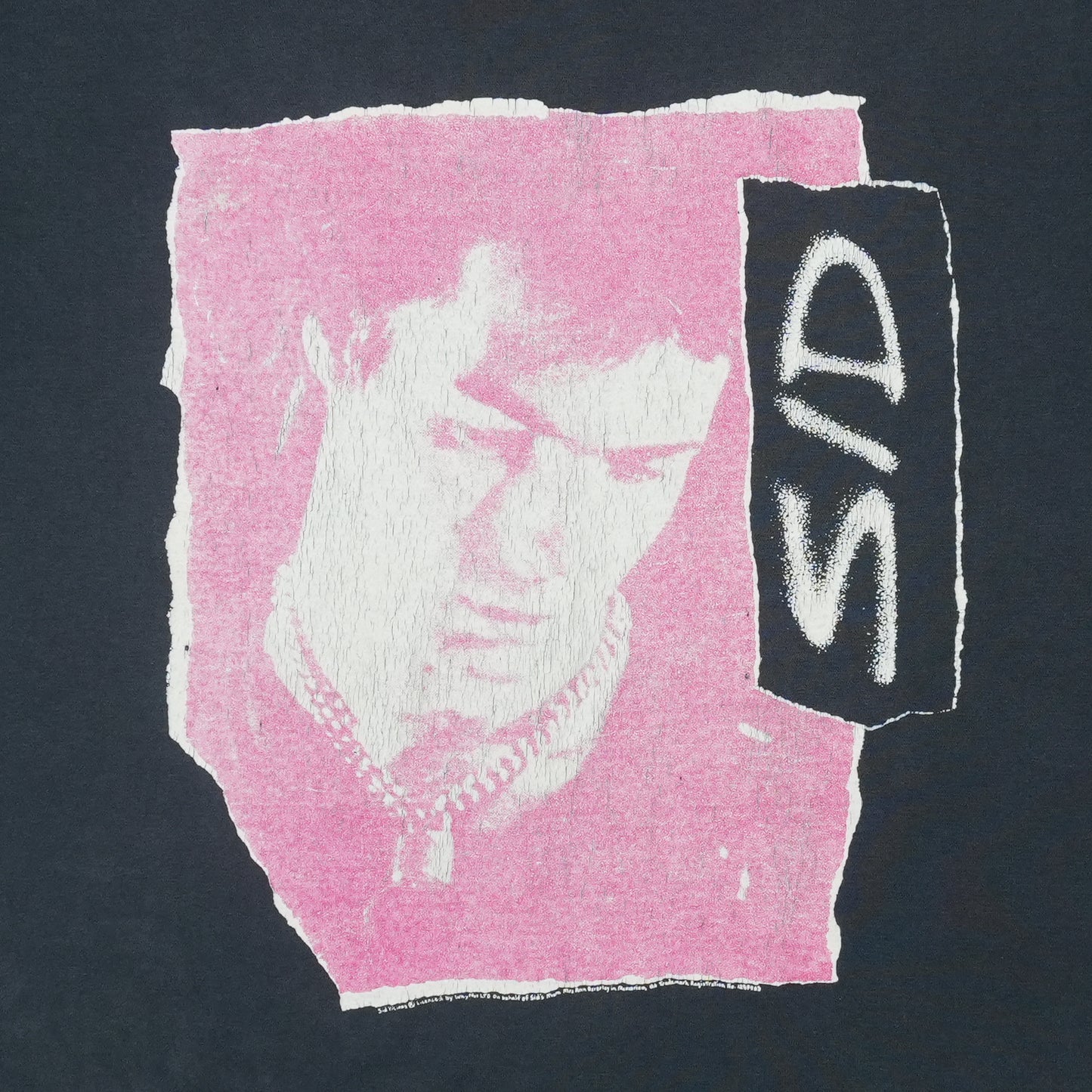 1990s Sid Vicious Don't Alive Shirt Detail