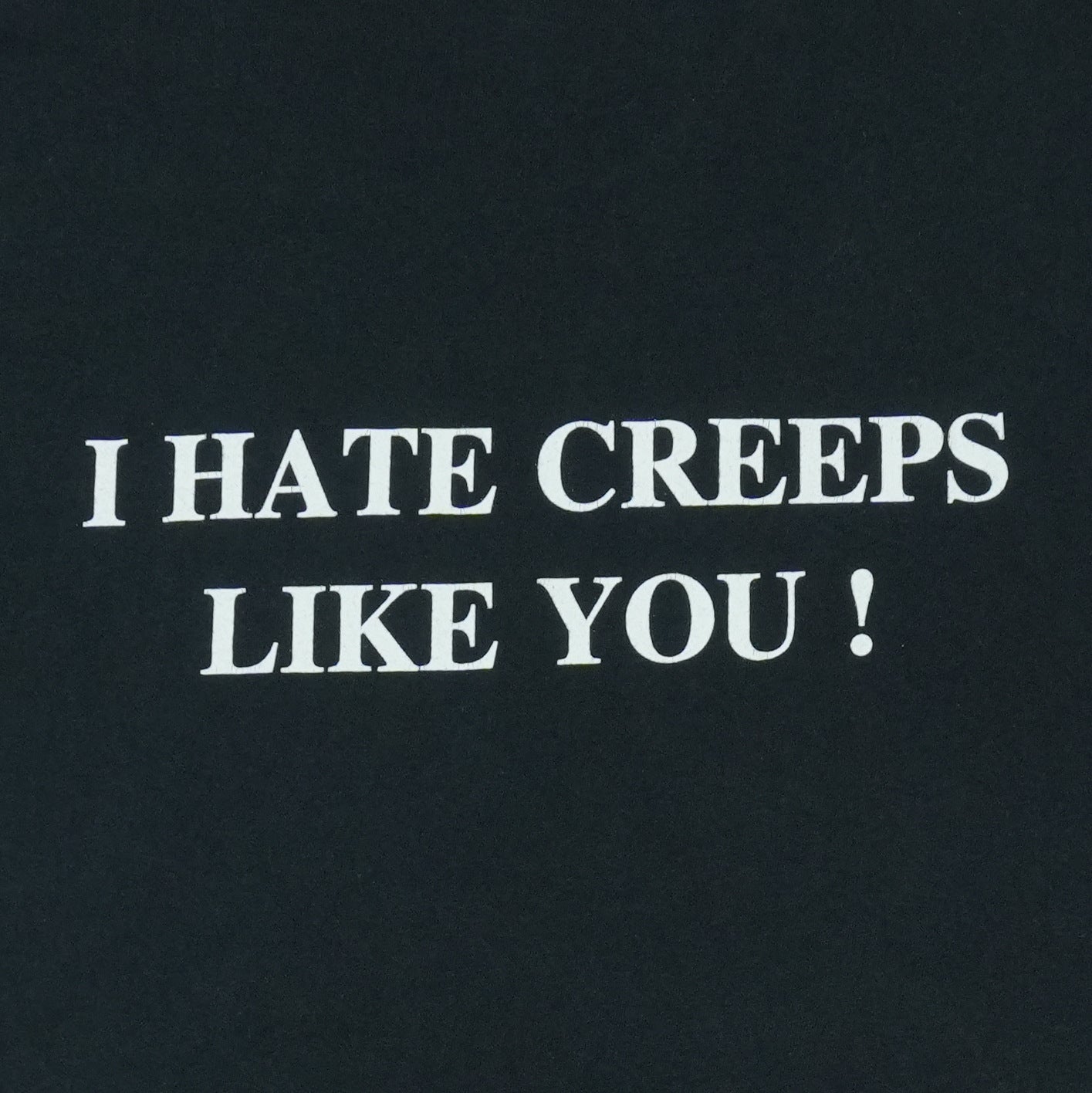 1990s Dee Dee Ramone Hate Creeps Like You Shirt Detail