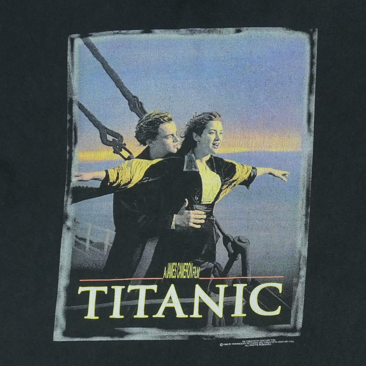 1998 The Titanic Movie Shirt Detail