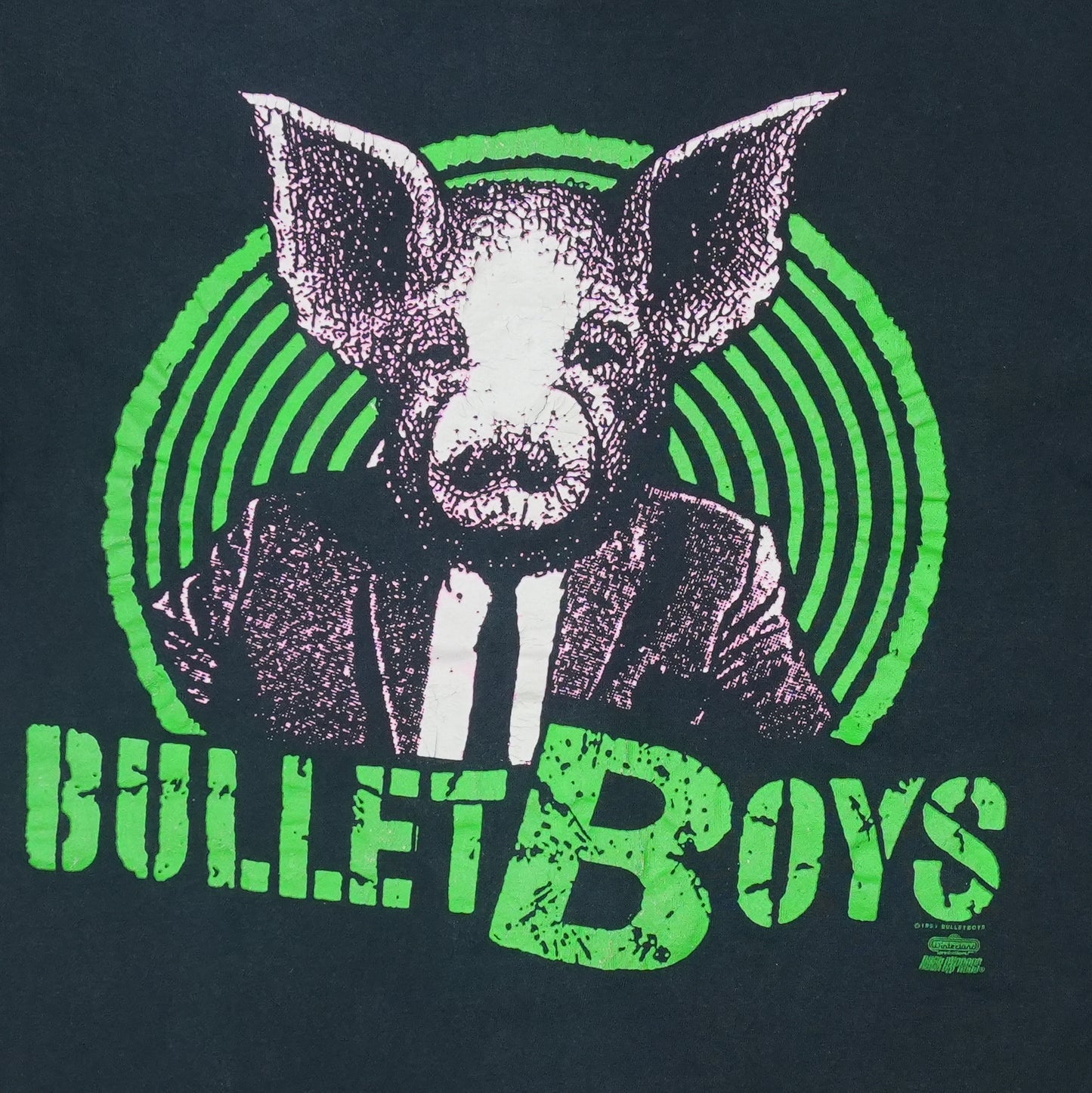 1991 Bullet Boys Have You Got The Balls Shirt Detail