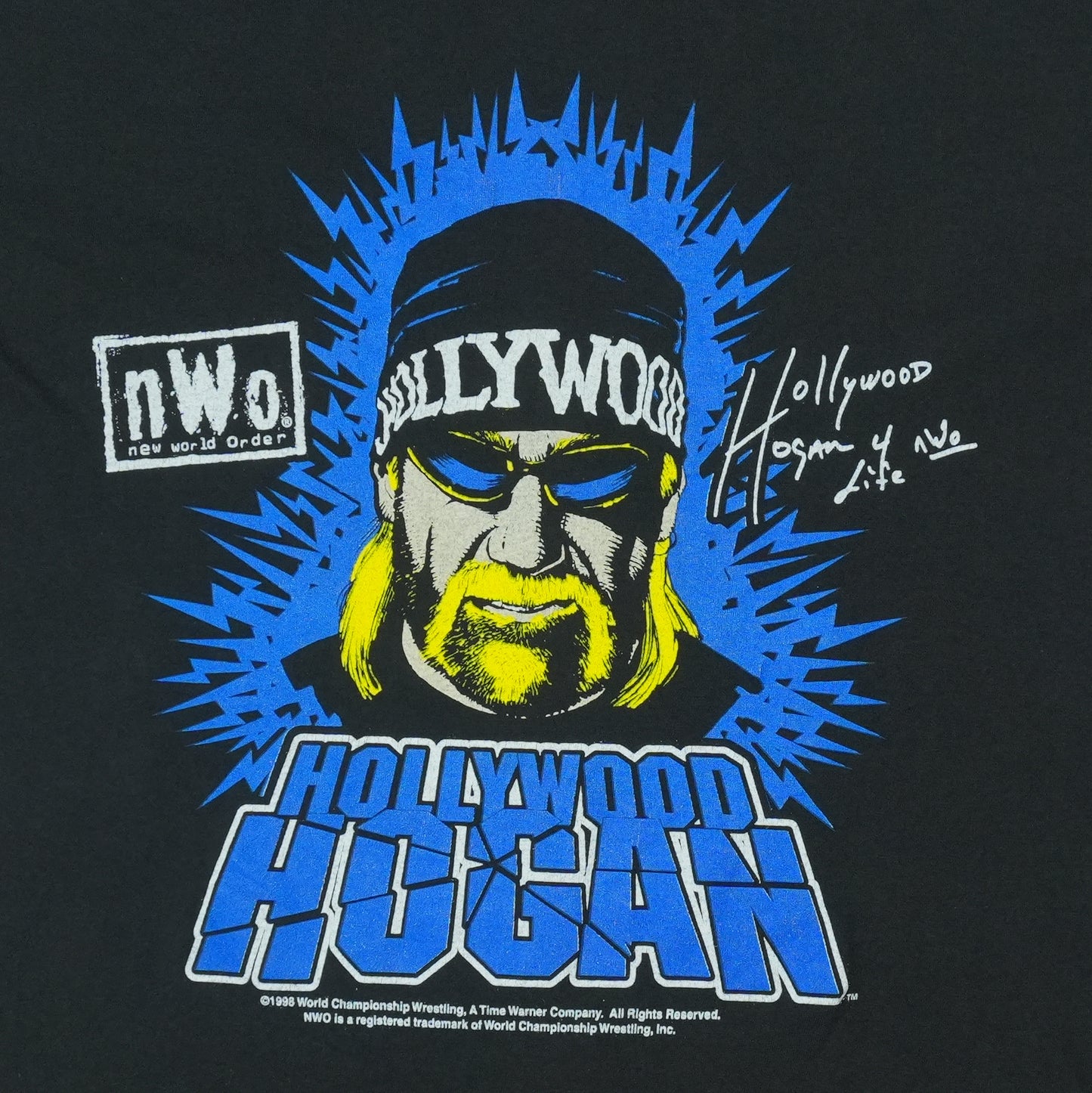 1998 Hollywood Hulk Hogan NWO WCW Shirt Detail