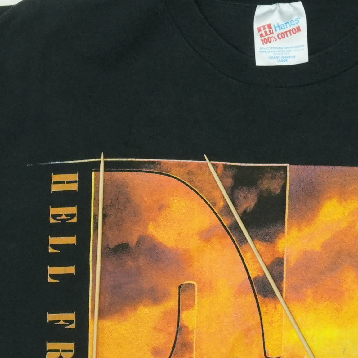 1994 Eagles Hell Freezes Over Tour Shirt Detail