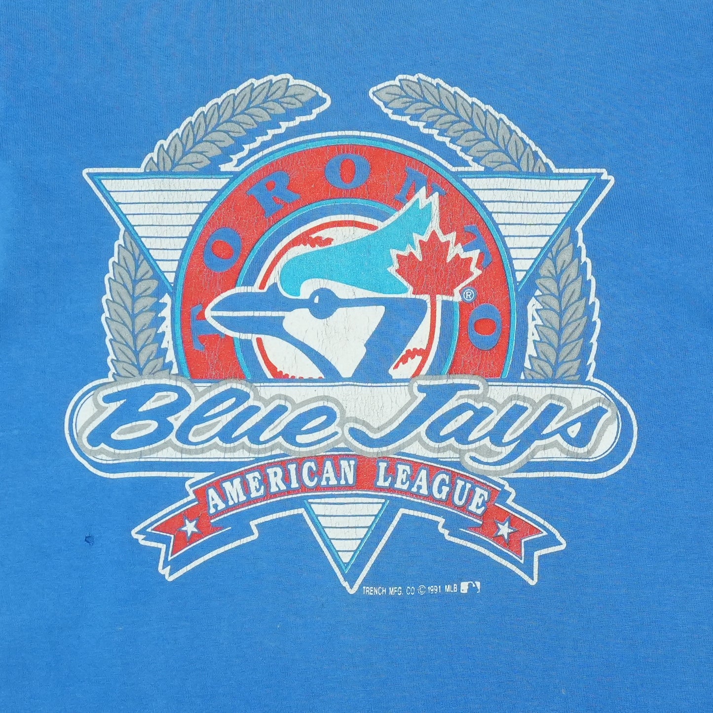 1991 Toronto Blue Jays Shirt Detail