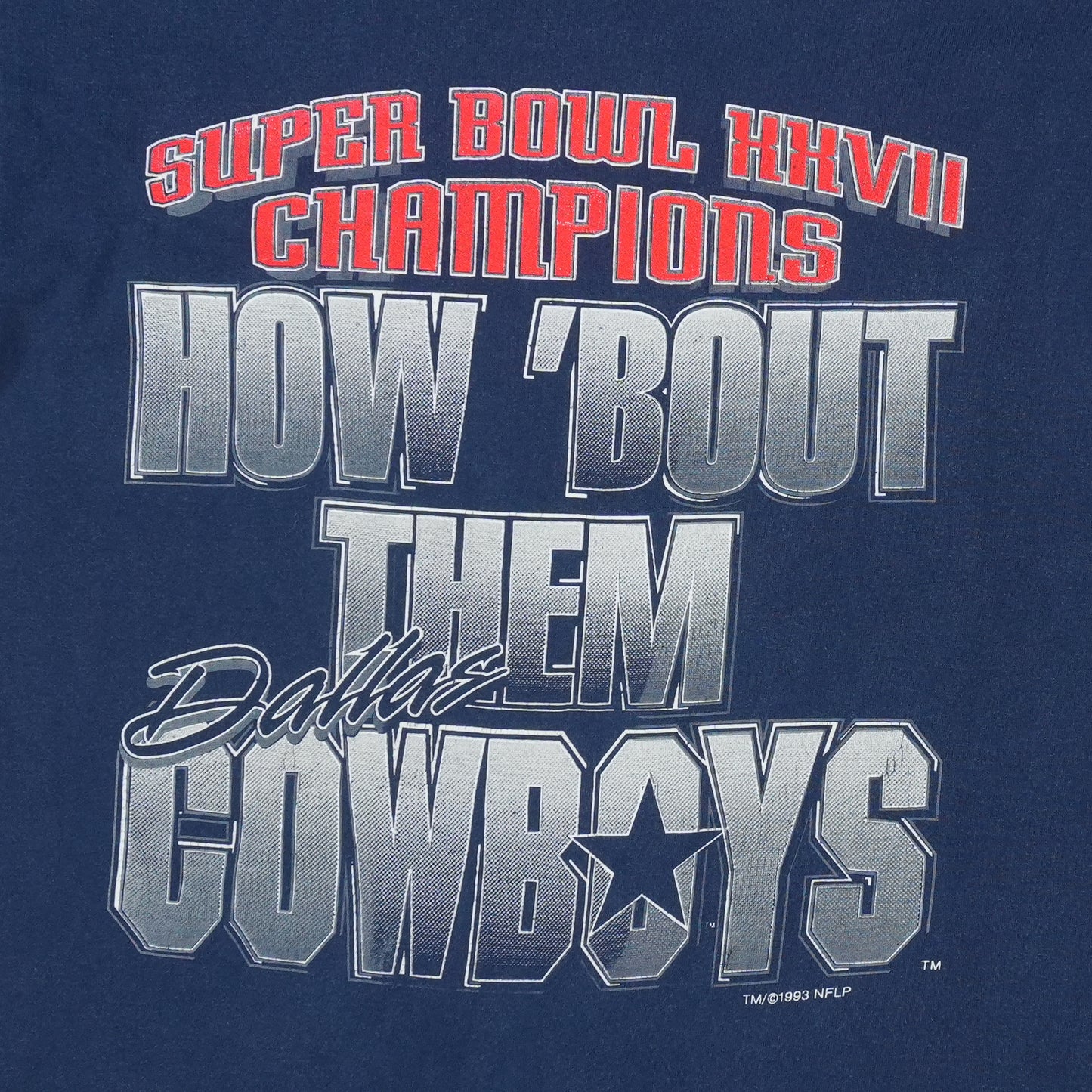 1993 Dallas Cowboys Super Bowl Champions Shirt Detail