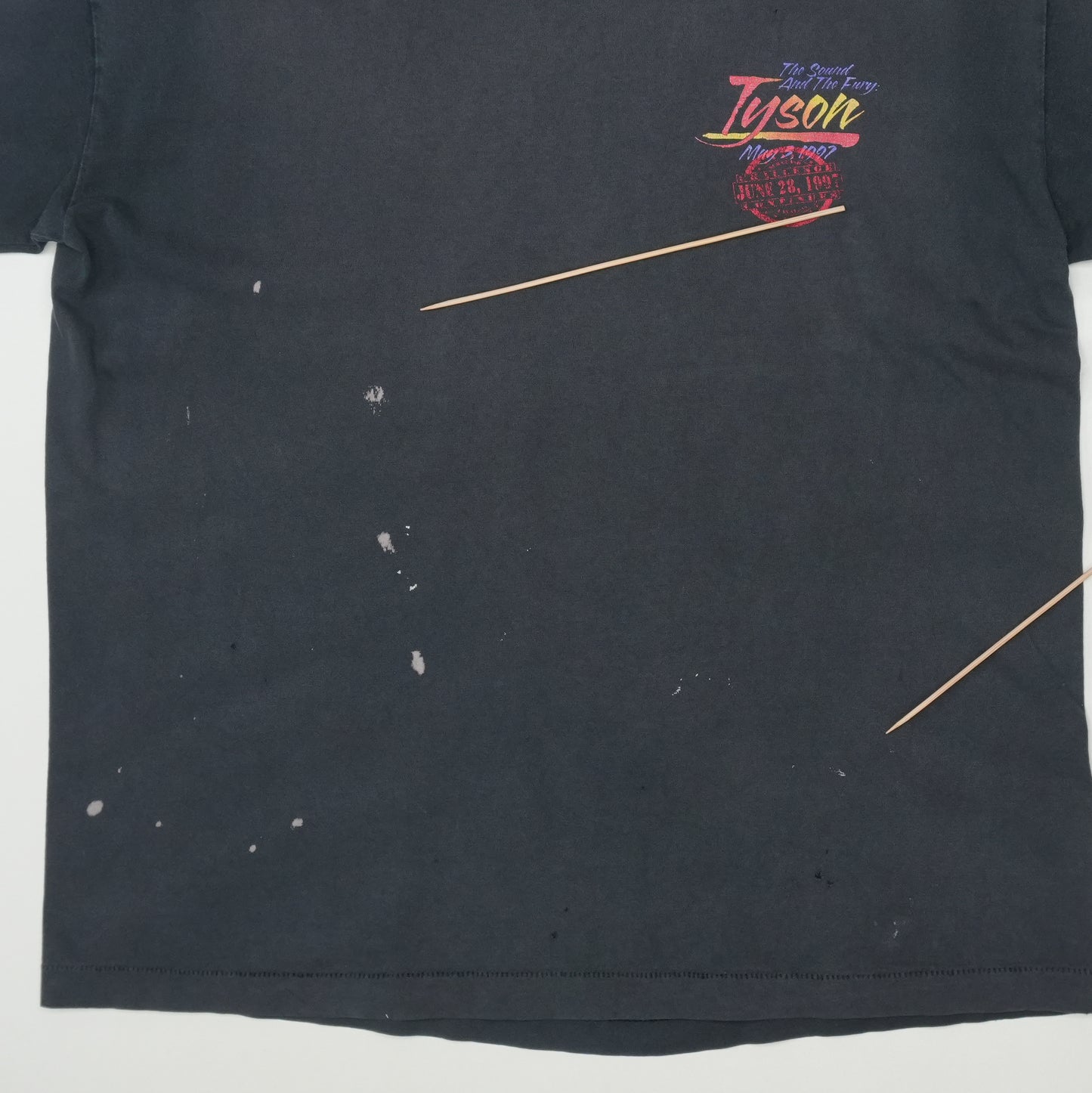 1997 Mike Tyson Holyfield Shirt Detail