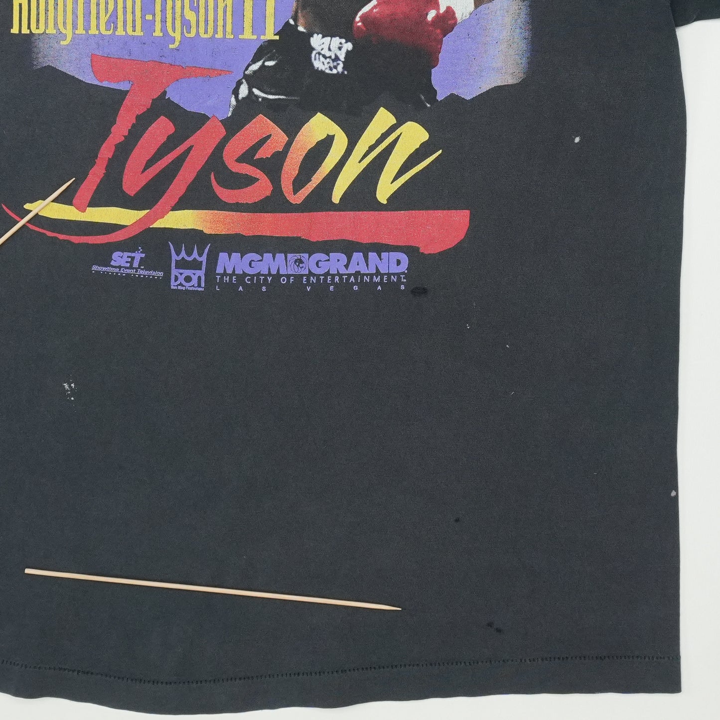 1997 Mike Tyson Holyfield Shirt Detail