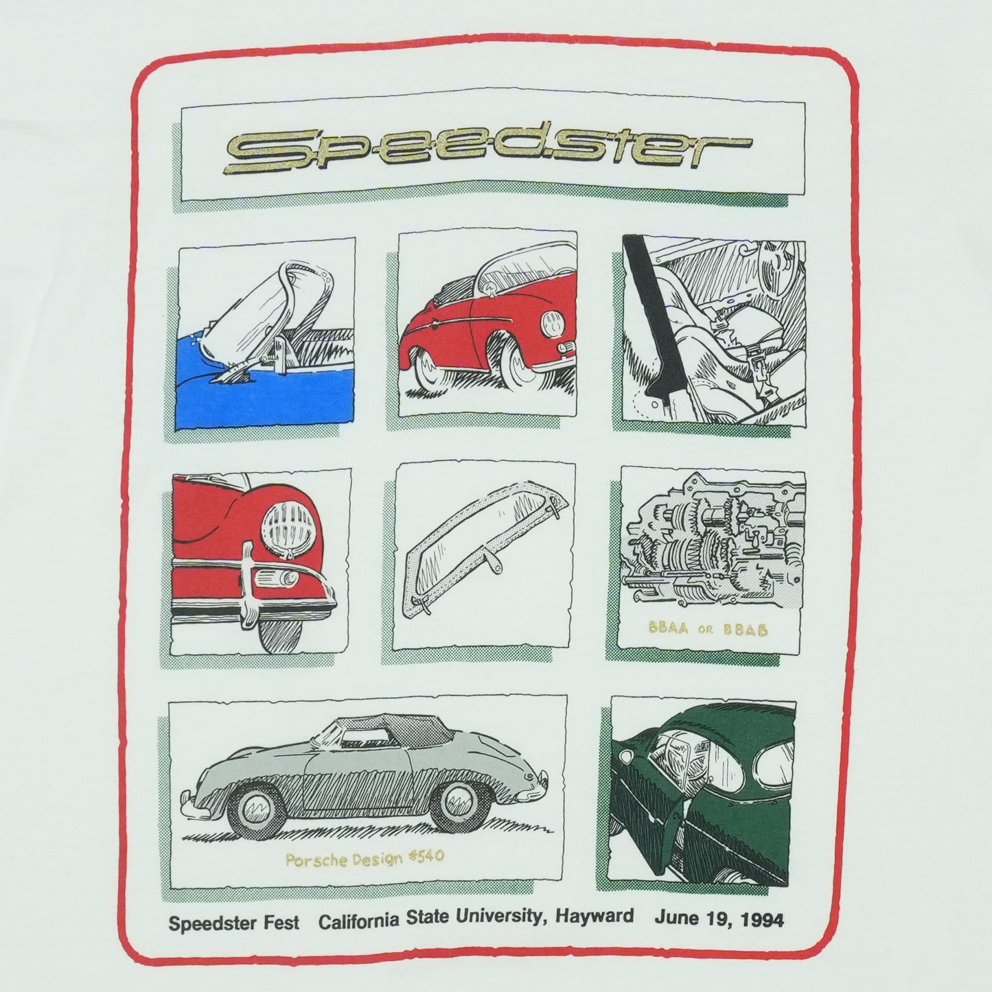 1994 Porsche Speedster Shirt Detail