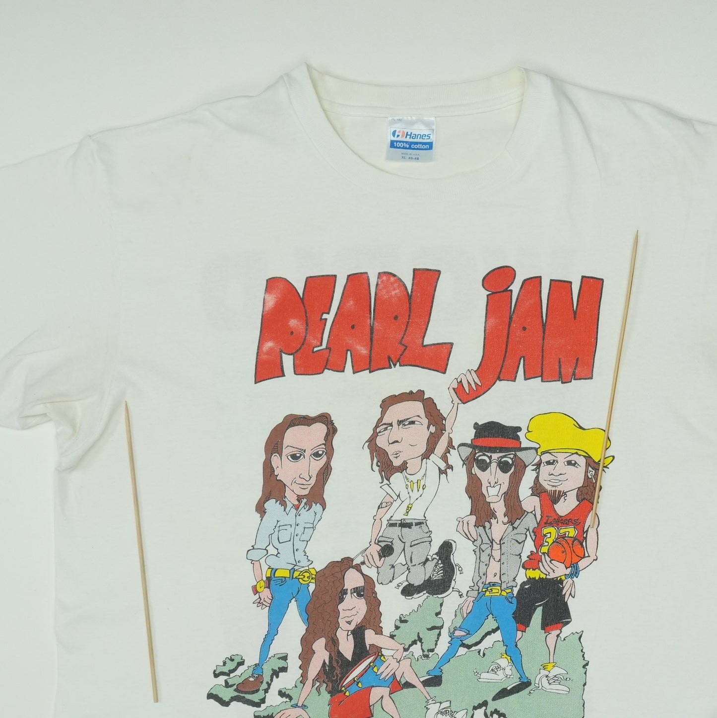 1992 Pearl Jam Tour Shirt Detail