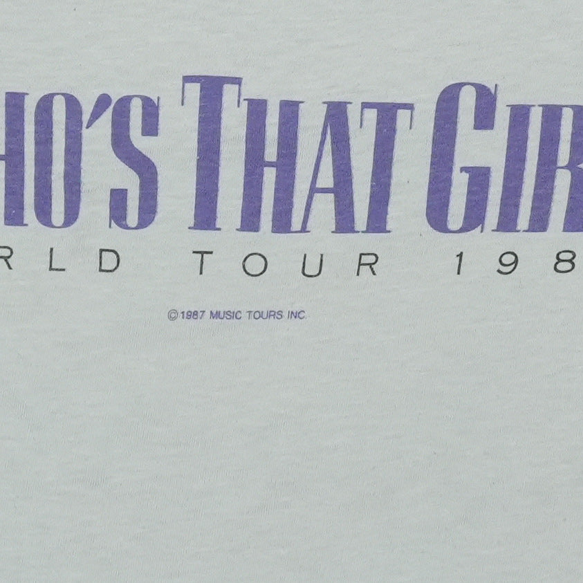 1987 Madonna Who's That Girl Shirt Detail