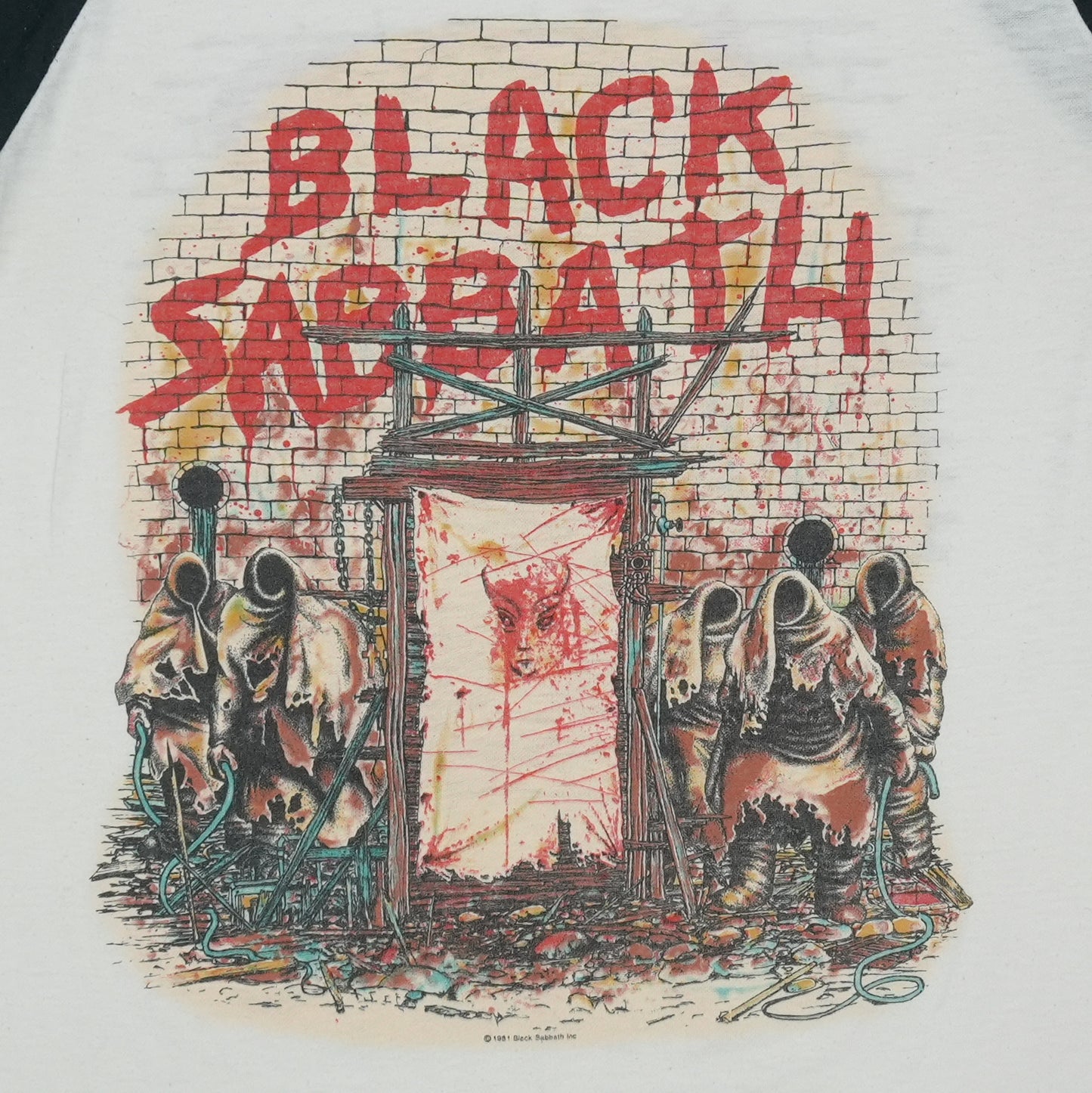 1981 Black Sabbath Mob Rules Tour Jersey Shirt Detail