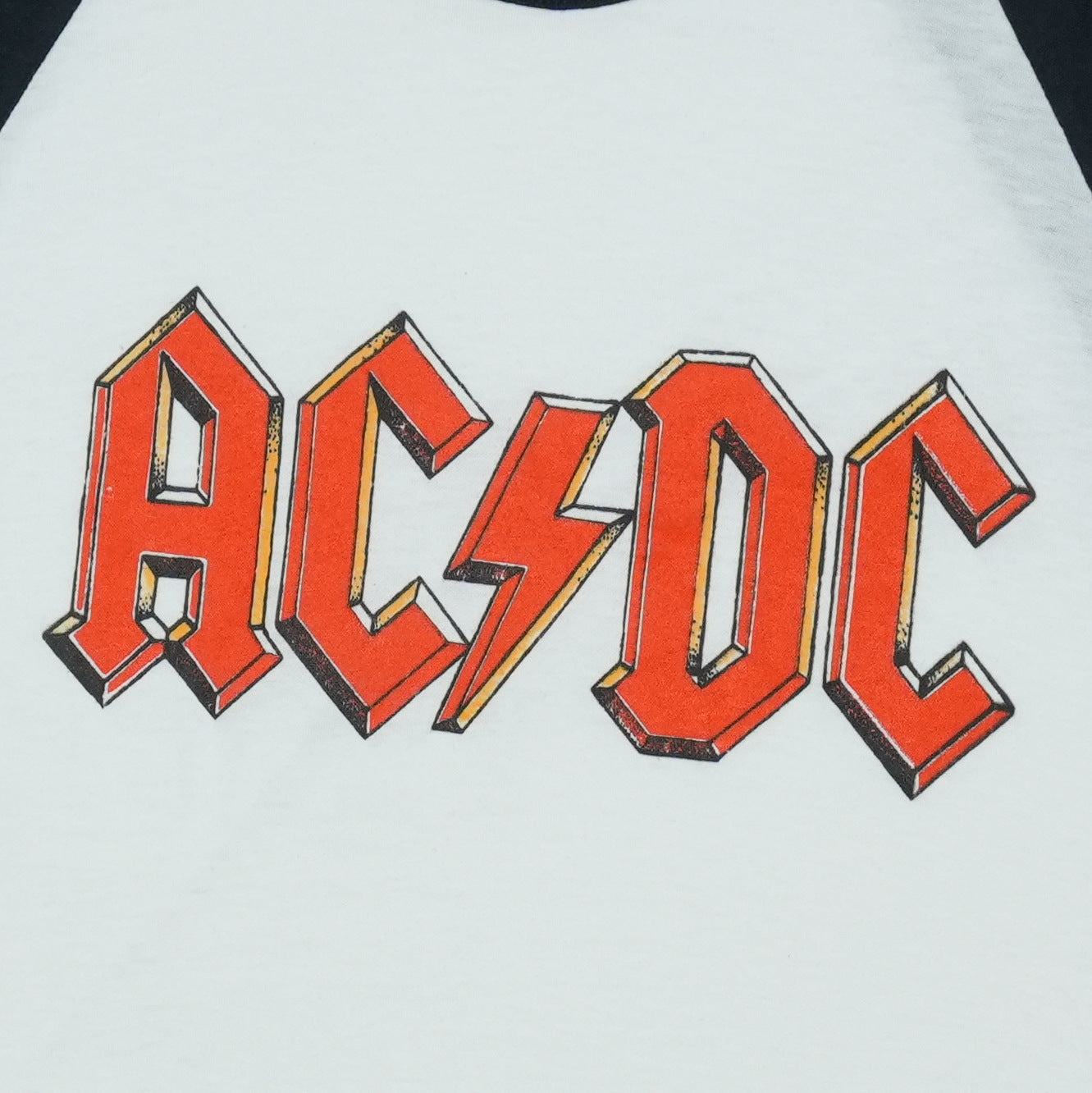 1980s ACDC Jersey Shirt Detail