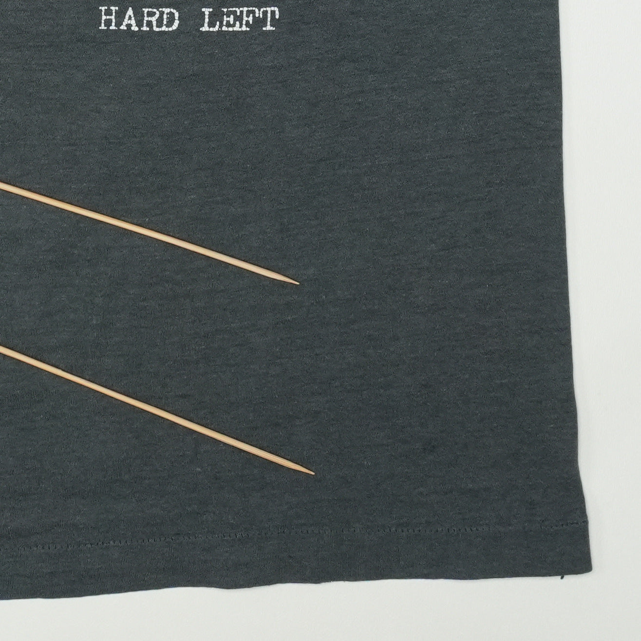 1980s Tackhead Reality Hard Left Shirt Detail