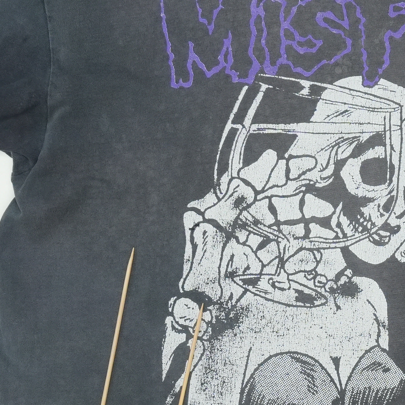 1990s Misfits Die Die My Darling Shirt Detail