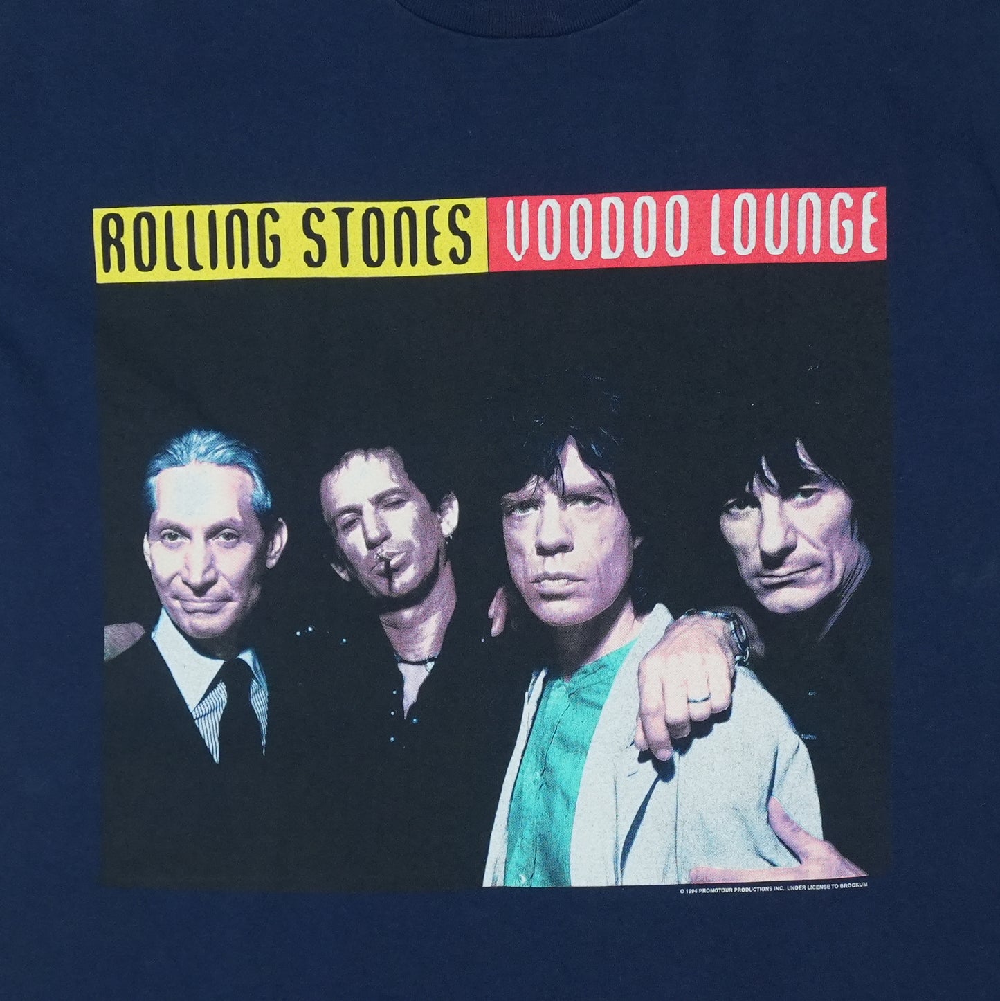 1994 Rolling Stones Voodoo Lounge Tour Shirt Detail