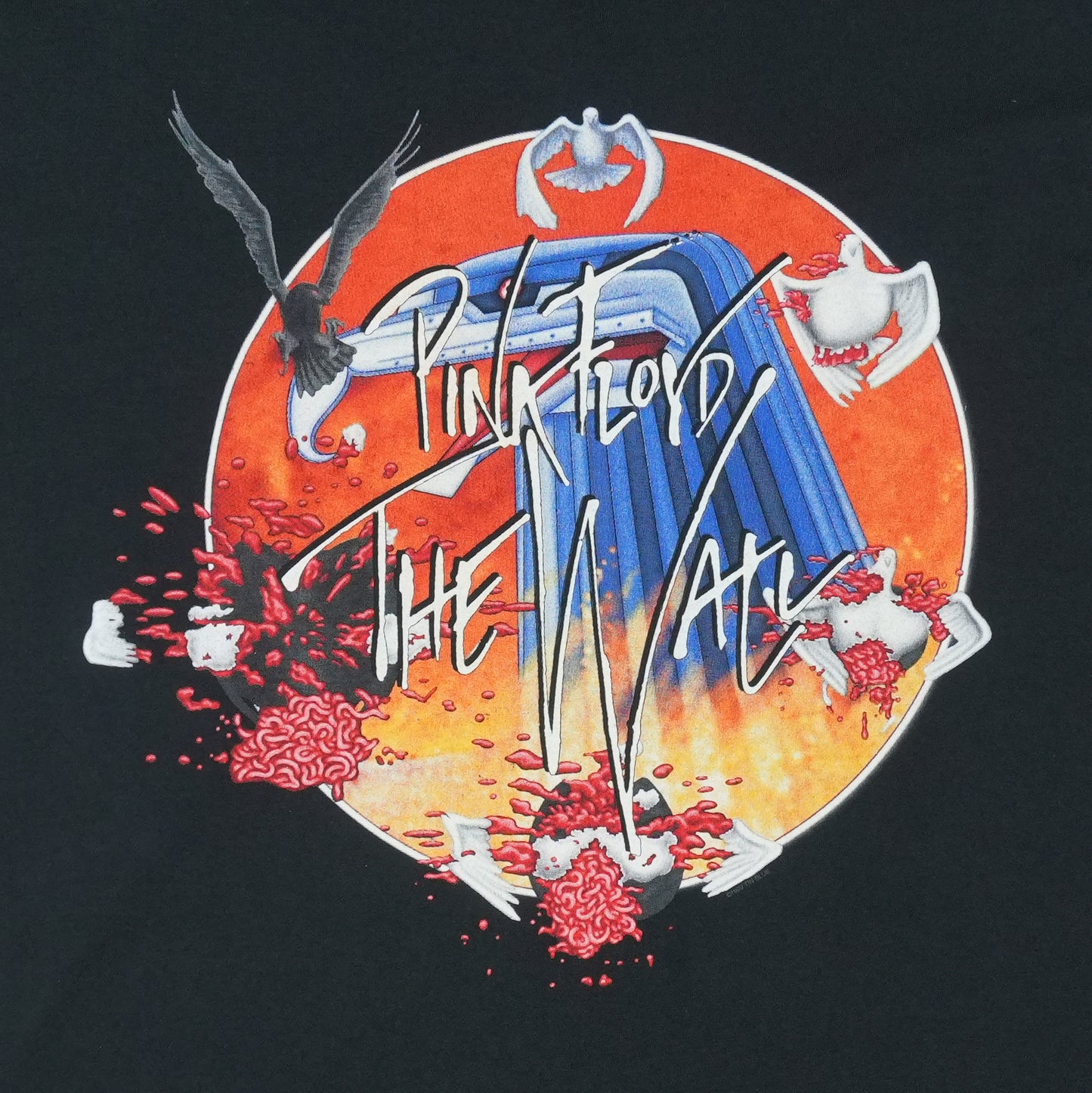 1990s Pink Floyd The Wall Long Sleeve Shirt Detail