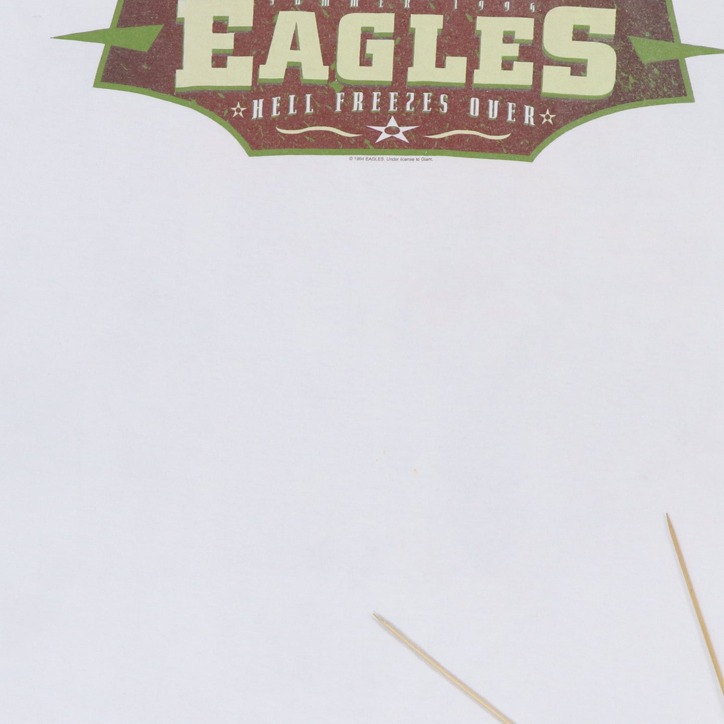 1994 Eagles Hell Freezes Over Tour Shirt