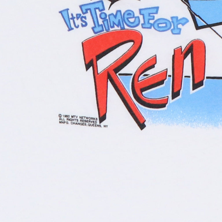 1992 Ren & Stimpy Don't Touch That Dial Shirt