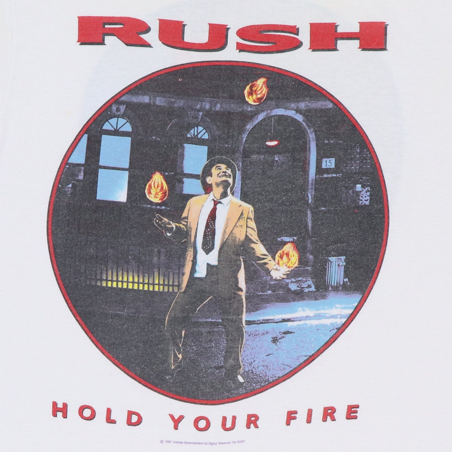 1987 Rush Hold Your Fire Tour Shirt